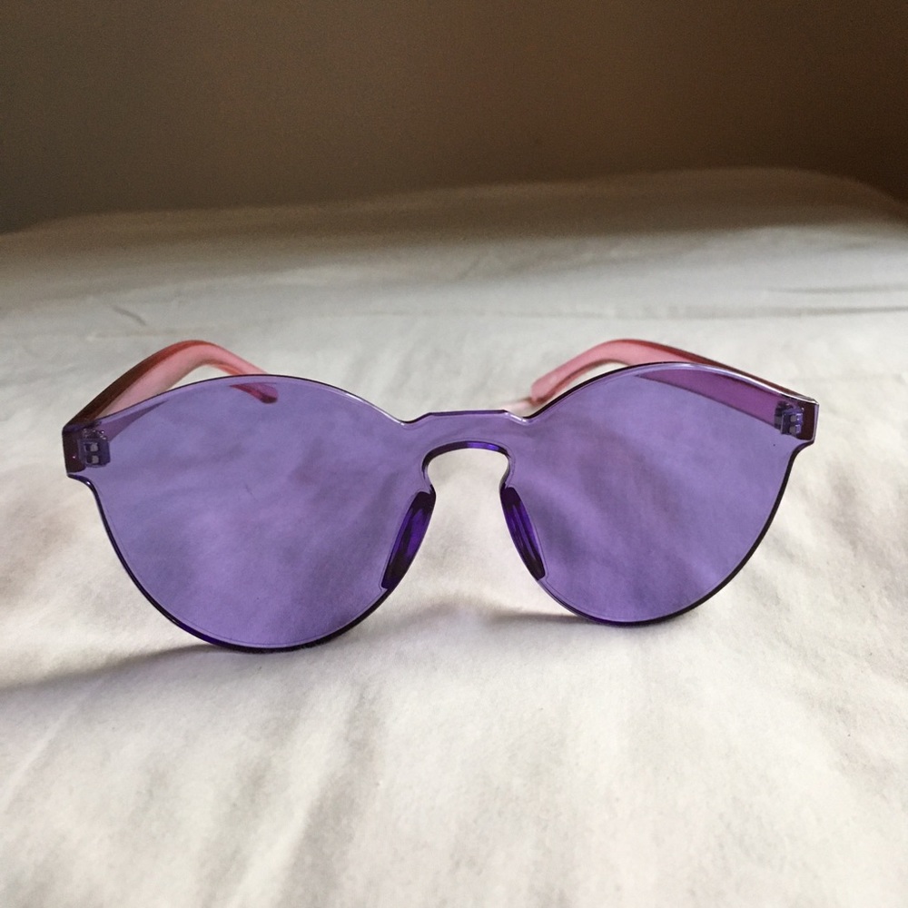 Purple Shades Sunglasses Round